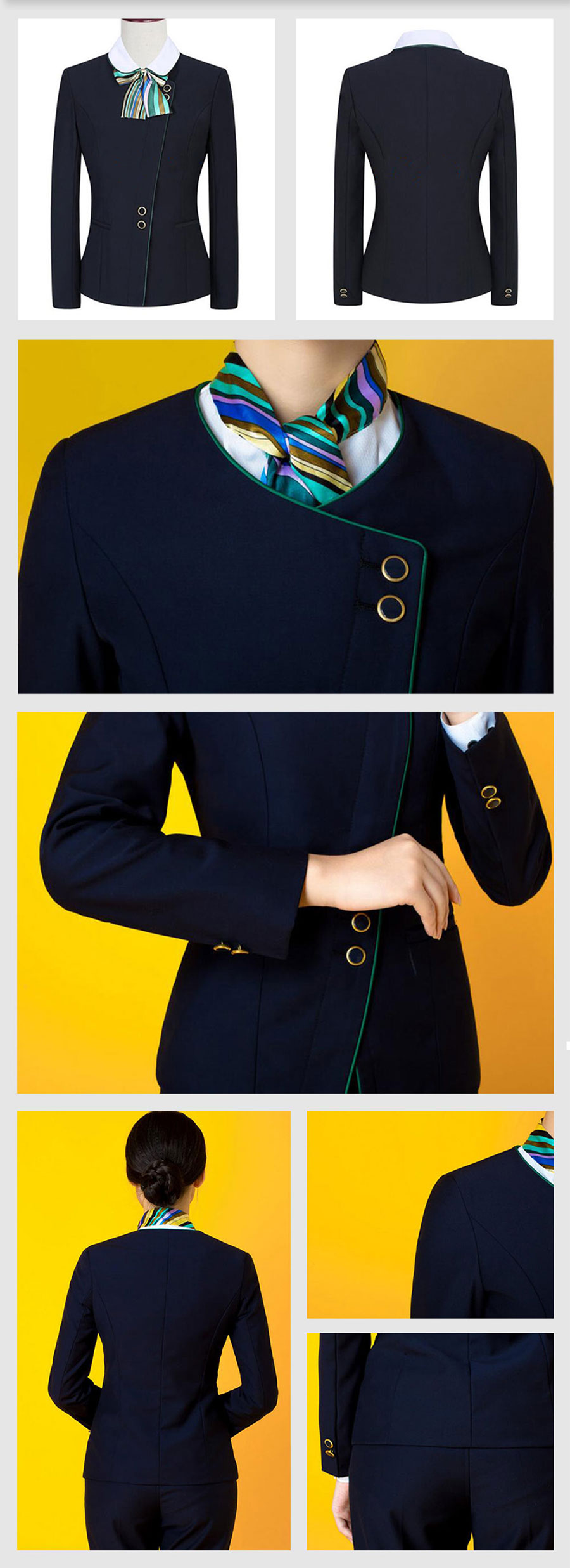 農(nóng)行前臺職業(yè)制服套裝—款式圖片