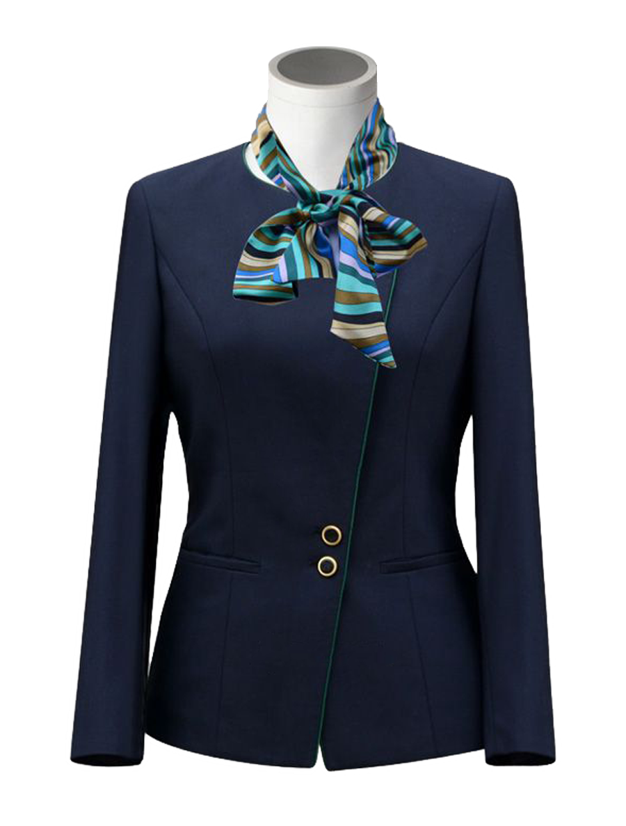 農(nóng)行前臺職業(yè)制服套裝定制款式圖片